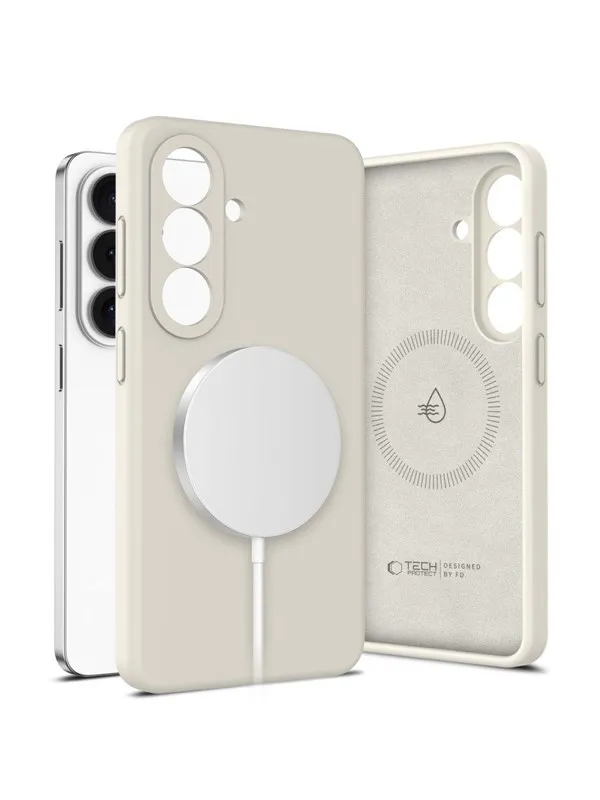 Tech-Protect  Silicone MagSafe Case for Samsung Galaxy S26+ - Beige
