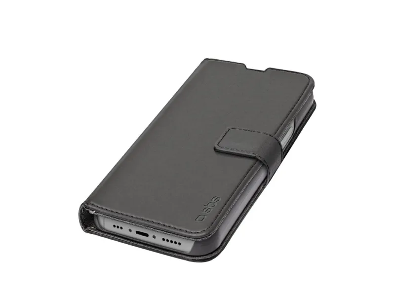 SBS Novelty Book Wallet Case with Stand Function for iPhone 14 / 13® - Black
