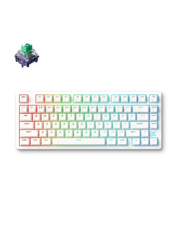 MCHOSE Jet 75 Kailh Magnetic God Hall Effect - Gamingtastatur - Uten numpad - Engelsk (USA) - Hvit
