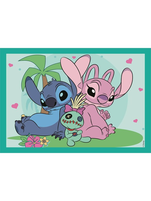 Clementoni Super Color Jigsaw Puzzle 4in1 Stitch Gulv