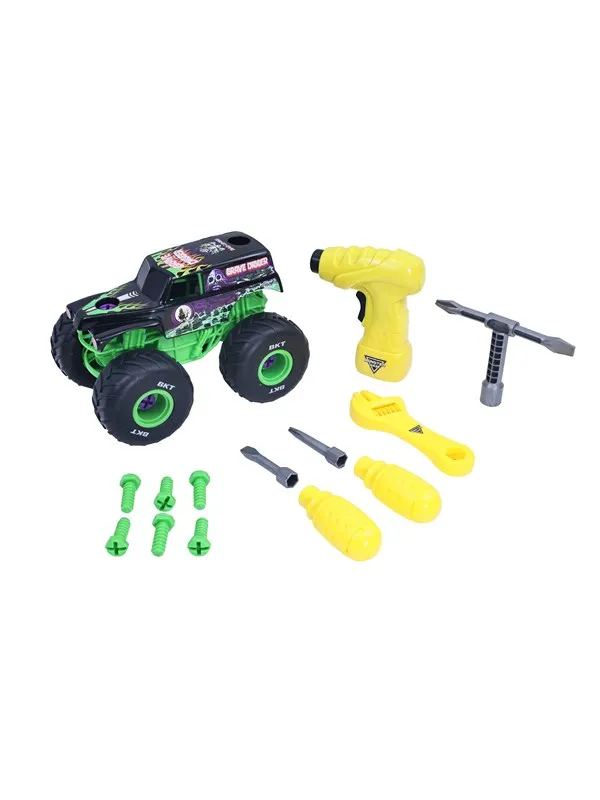 Monster Jam Mechanix 1:18 Build N ReBuild  Grave D