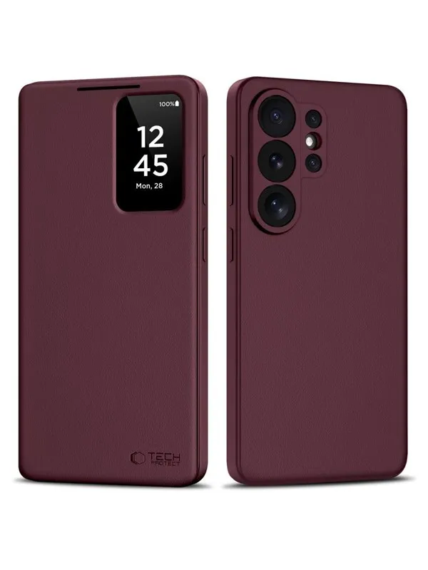 Tech-Protect  Smart Wallet Case for Samsung Galaxy S26 Ultra - Burgundy