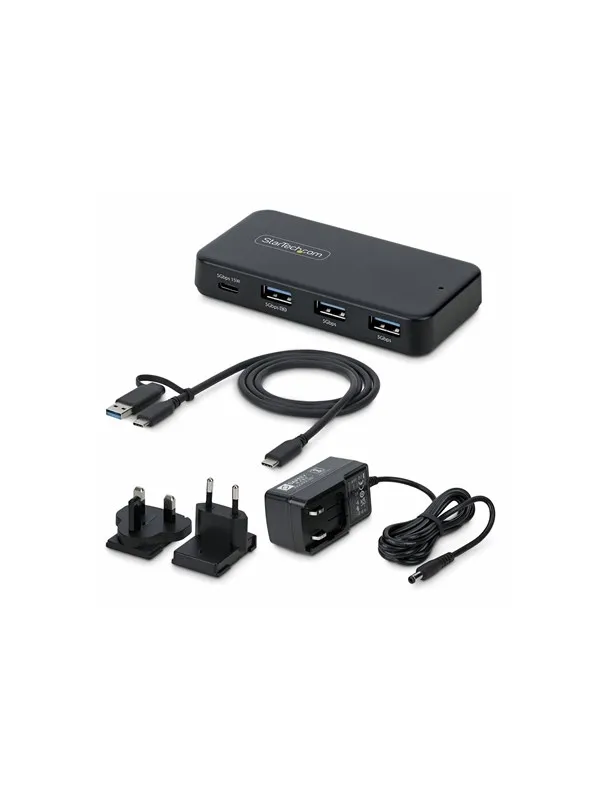 StarTech.com Startech - hub - 4 ports USB-hub - 4 porter - Svart