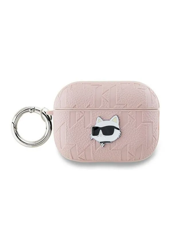 Karl Lagerfeld Monogram Choupette Head case for AirPods Pro 2 - pink