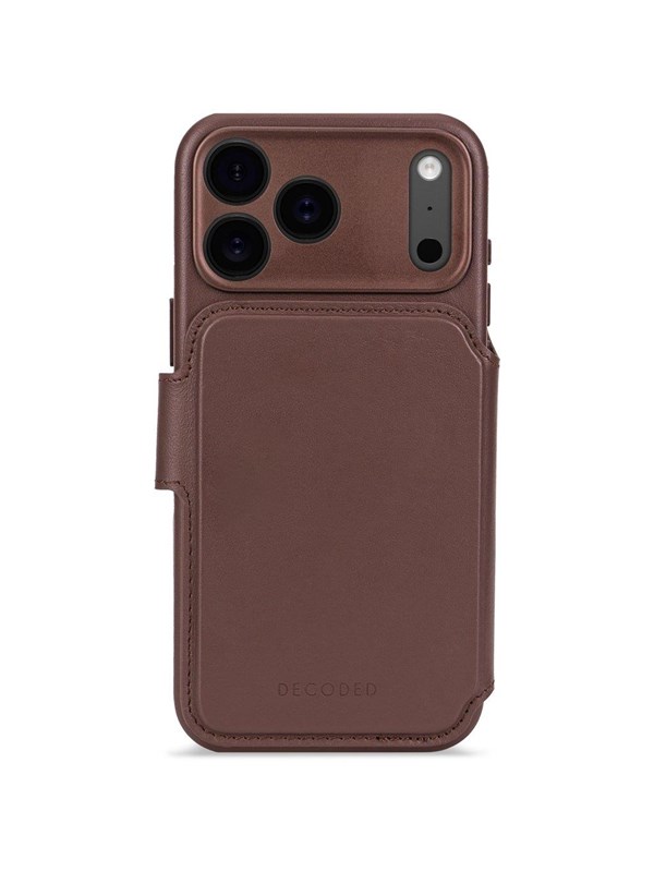 Decoded - Leather Detachable Wallet for iPhone 17 Pro Max - Chocolat Brown