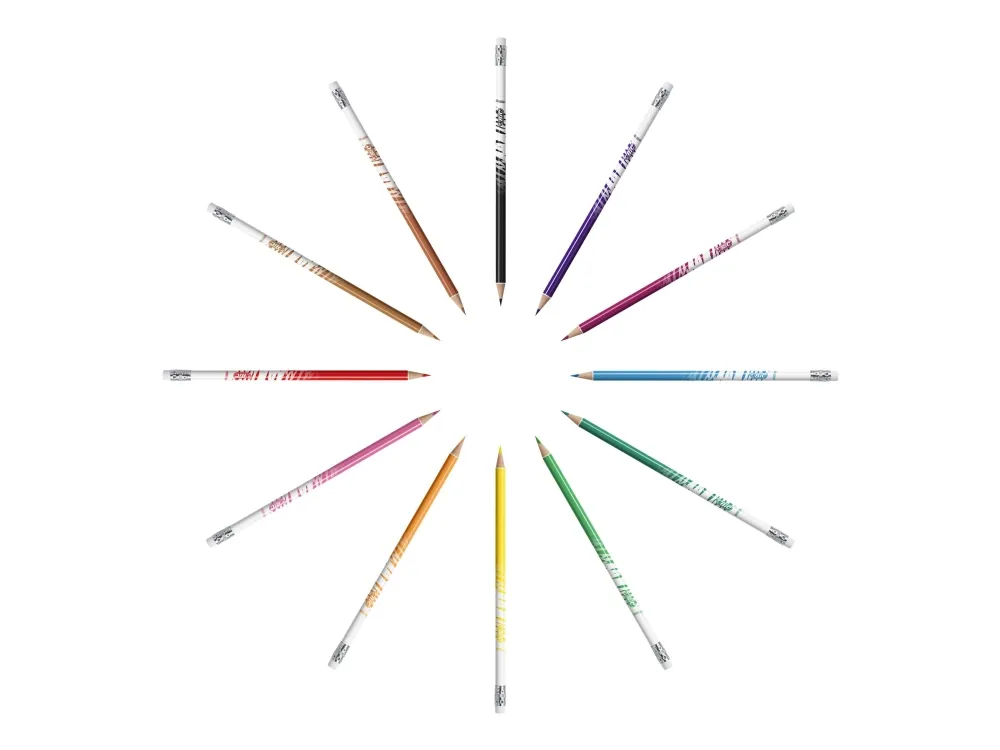 BIC Kids Evolution Erasable Colored Pencils 12 pcs.