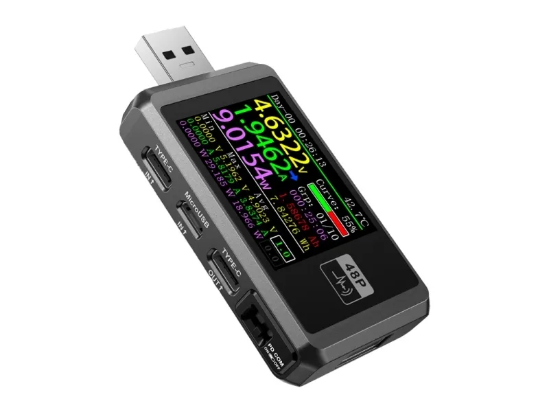 FNIRSI FNB48P USB Port Tester Black