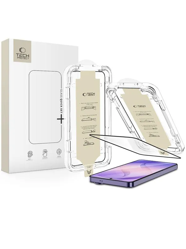 Tech-Protect Quick Set AR+ Anti-Reflective Glass for Samsung Galaxy S26 Ultra - Black