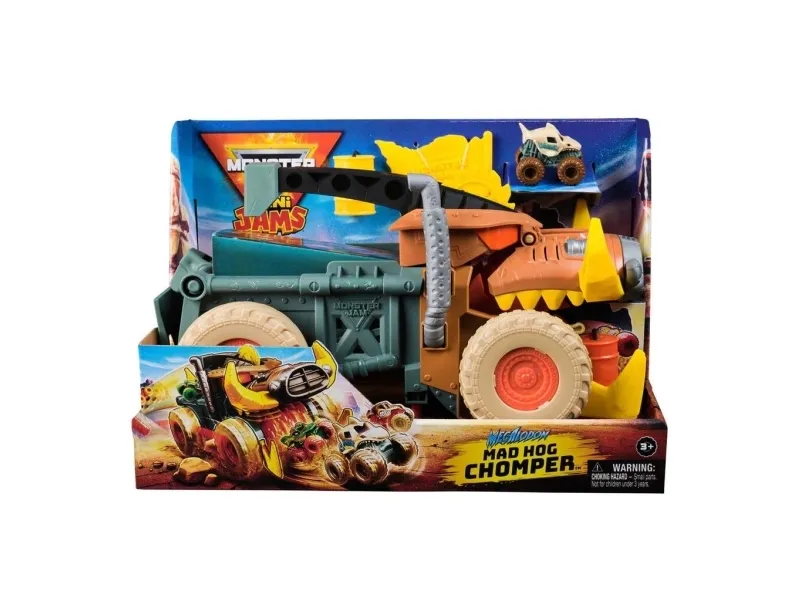 Monster Jam Mini Mad Hog Sweeper Lekesett