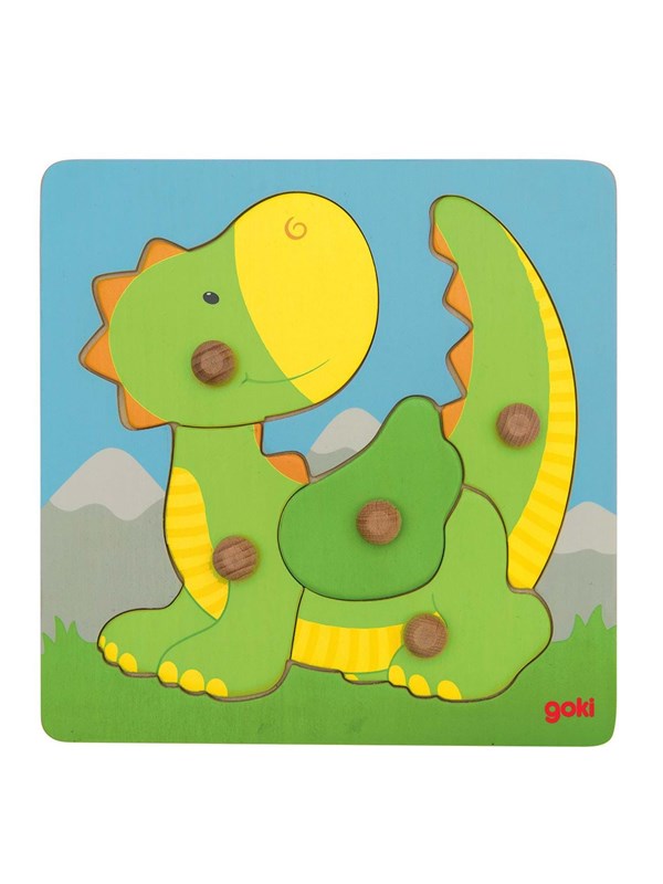 Goki Wooden Bubble Puzzle Dragon 5 Tre