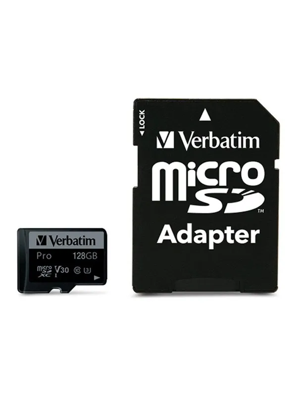 Verbatim Pro U3 microSD/SD - 90MB/s - 128GB