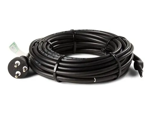 HEATCOM FrostSafe 13W/m varmekabel med termostat og jordet støpsel, 45 meter