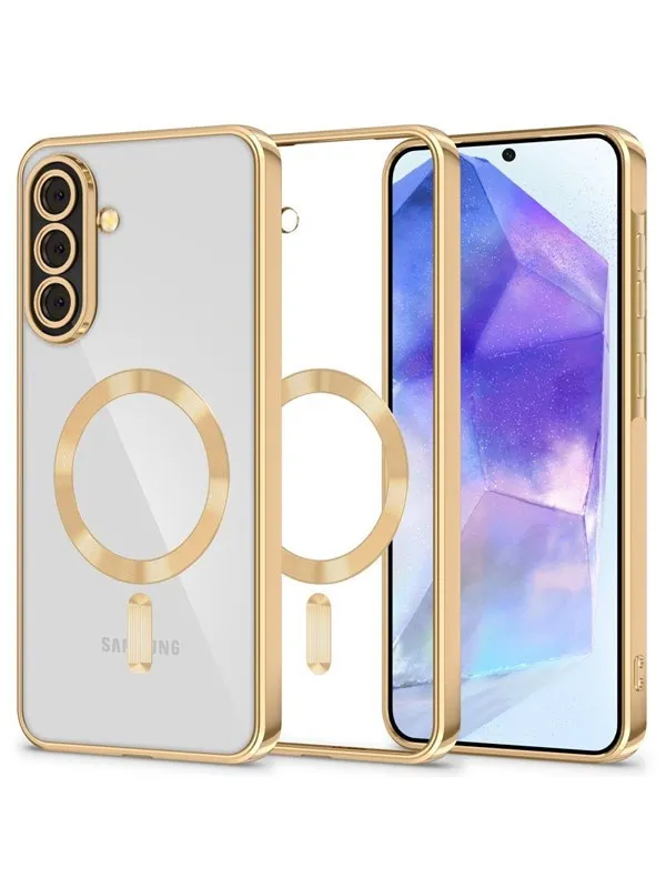 Tech-Protect MagFlex MagSafe Case for Samsung Galaxy A57 5G - Clear Gold
