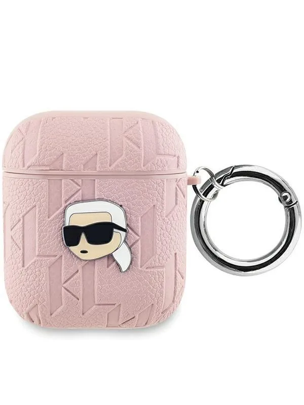 Karl Lagerfeld Monogram Karl Head case for AirPods 1 / 2 - pink