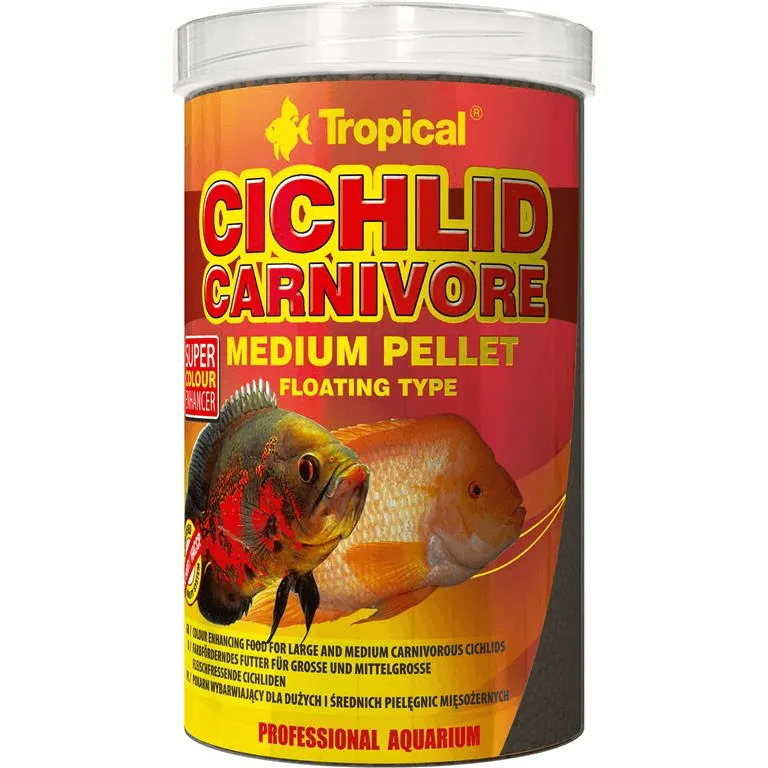Tropical Cichlid Carnivore Medium Pellet 1000 ml. / 360 g.