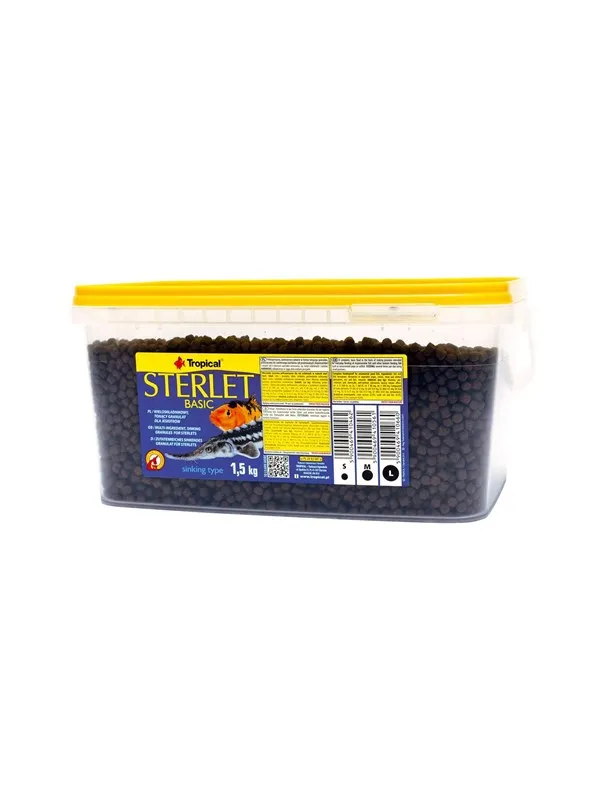 Tropical Størfoder BASIC  3 l./ 1500 g. Spand 8 mm.