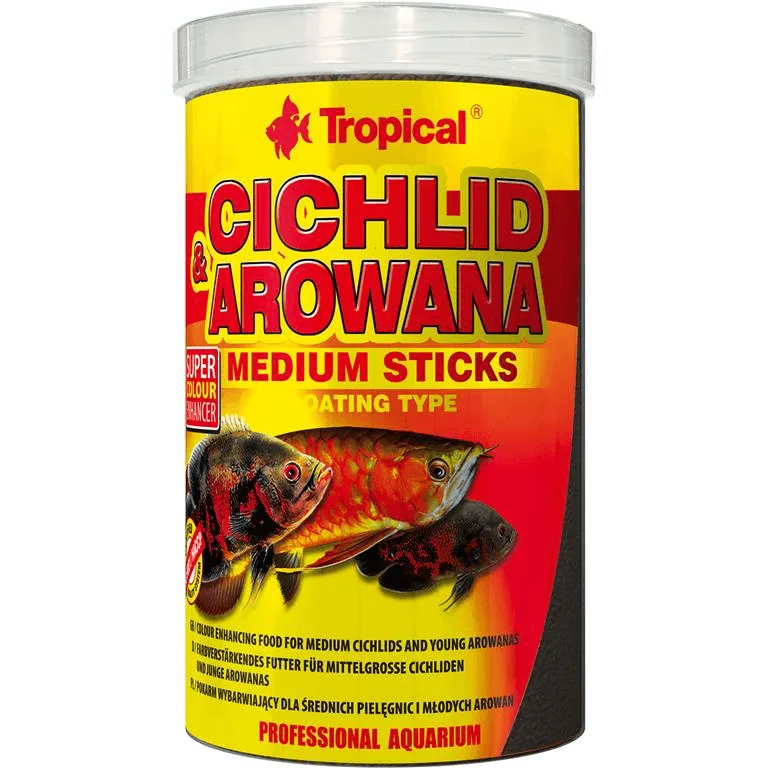 Tropical Cichlid & Arowana Medium Sticks 1000 ml. / 360 g.