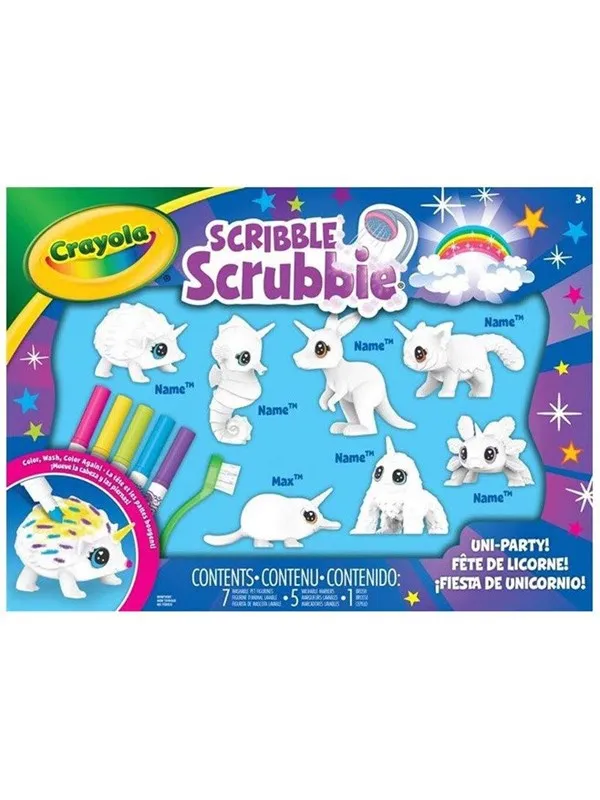 Crayola Scribble Scrubbie Unipets w/7 pets