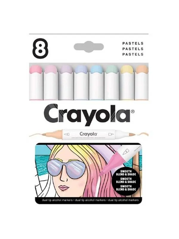 Crayola Art Markers 8 Pcs Pastels