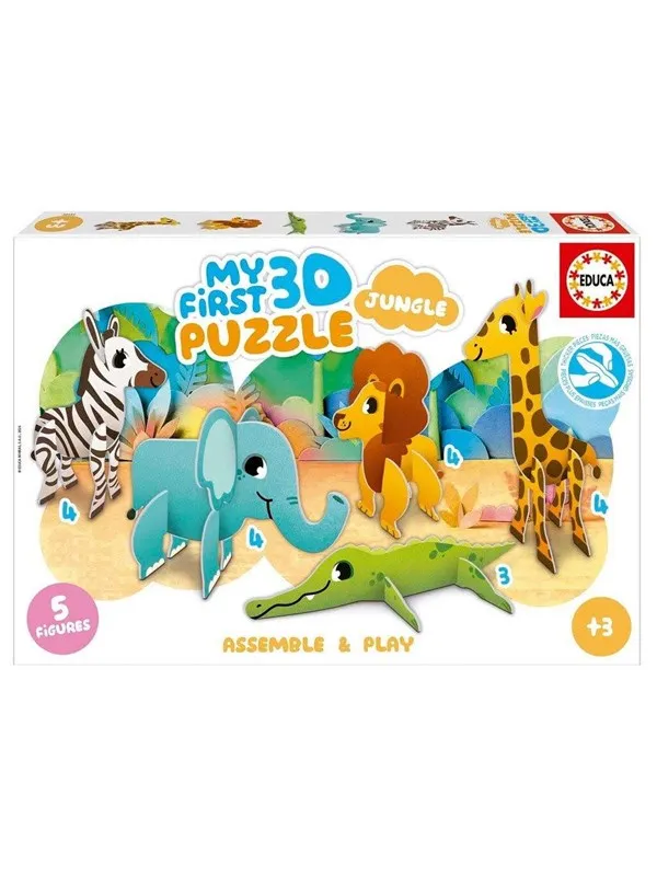 Educa 3D Puzzle Kids Baby Jungle 3D Puslespill
