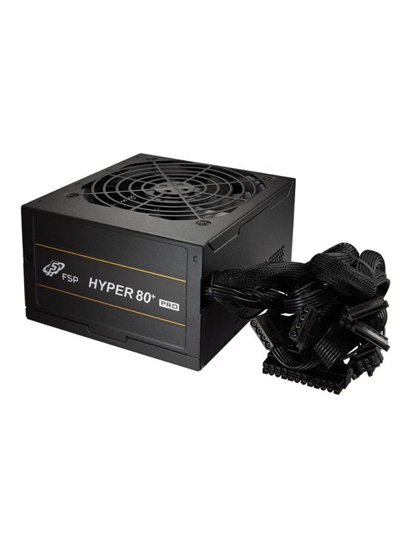 FSP Hyper 80+ Pro - power supply - 650 Watt Strømforsyning (PSU) - 650 Watt - 120 mm - ATX - 80 Plus Bronze sertifisert
