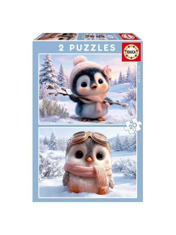 Educa 2X20 Cute Penguins