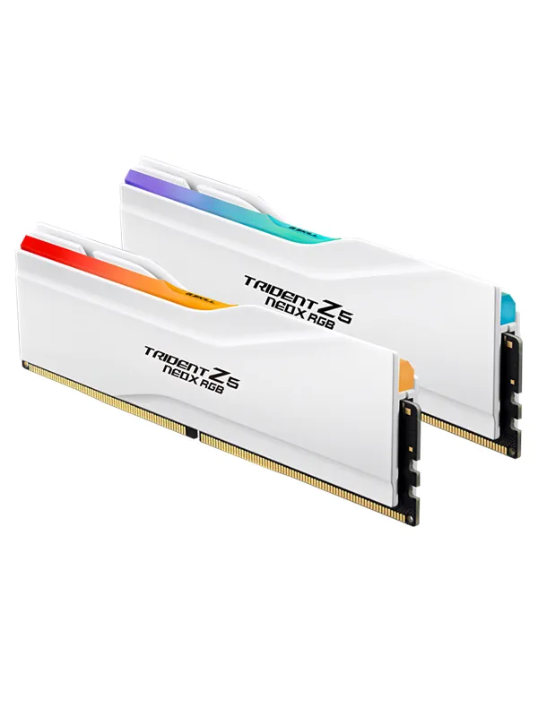 G.Skill Trident Z5 NeoX RGB DDR5-6000 - 32GB - CL36 - Dual Channel (2 pcs) - AMD EXPO ULL - Hvit med RGB