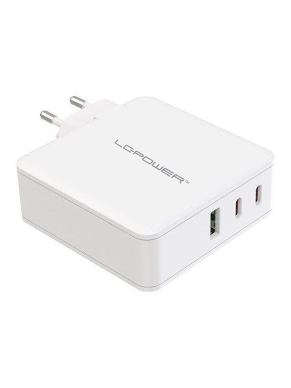 LC Power LC-GAN-100 power adapter - GaN - USB 2 x USB-C - 100 Watt