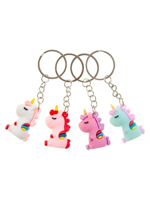 Duckiez Sitting Unicorn Keychain
