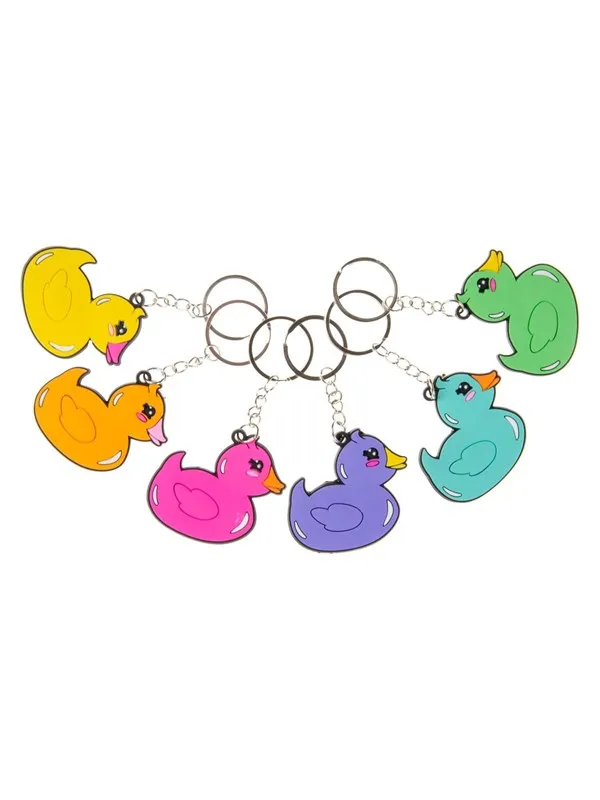 Duckiez Colorful Ducks Keychain