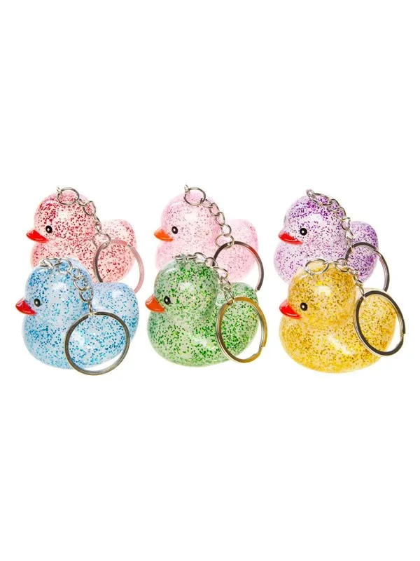 Duckiez Glitter Duck Keychain
