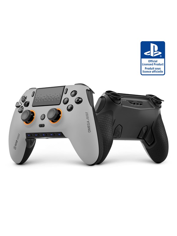 Scuf Omega Wireless Preconfigured Controller - Light Gray - Wireless Controller - Sony PlayStation 5