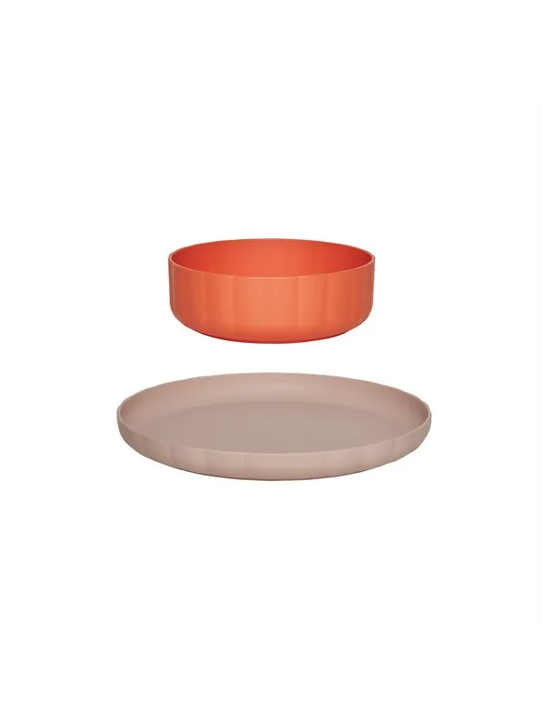 OYOY MINI Pullo Tallerken & Skål - Sett med 2