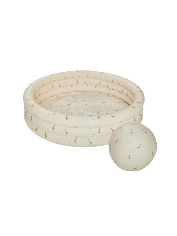 OYOY MINI Lite giraf-svømmebasseng og strandball