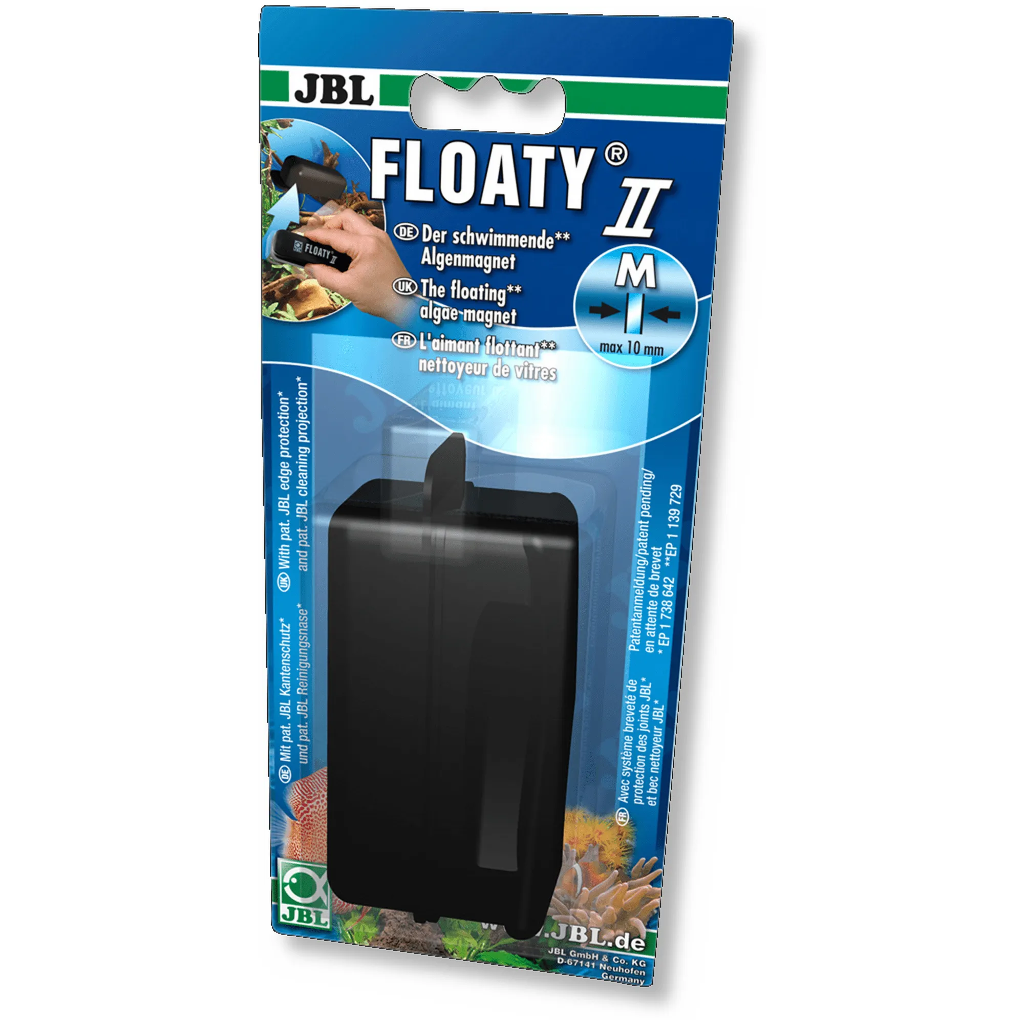 JBL Aqua Floaty II magnet f/10 mm. glas Medium