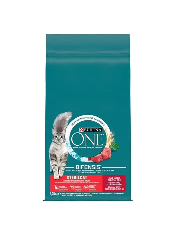 PURINA NESTLE One Sterilcat WoÅowina - dry cat food - 9.75kg