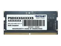 Patriot Signature Line SODIMM DDR5-5600 - 16GB - CL46 - Single Channel (1 pcs) - Svart