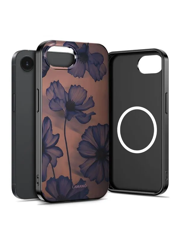 Tech-Protect Lamano MagSafe Case for iPhone 16e / 17e - Brown and Purple