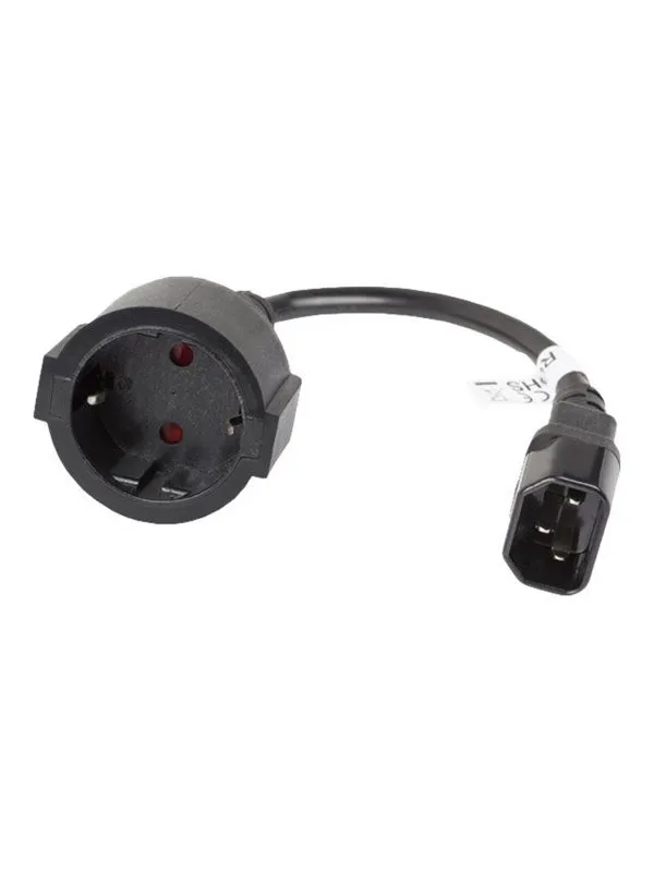 Lanberg - power cable - IEC 60320 C14 to power CEE 7/7 - 20 cm
