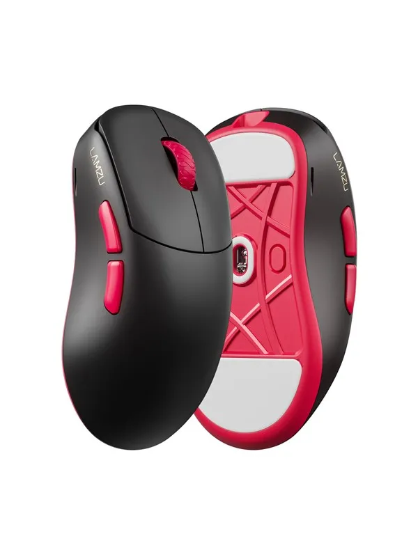 Lamzu Thorn V2 (Black/Red) - Gaming mus - Optisk - 5 - Svart