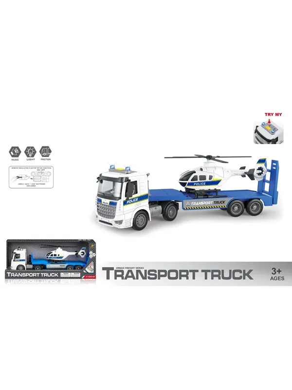 Masen Transportbil m/lys lyd & helikopter
