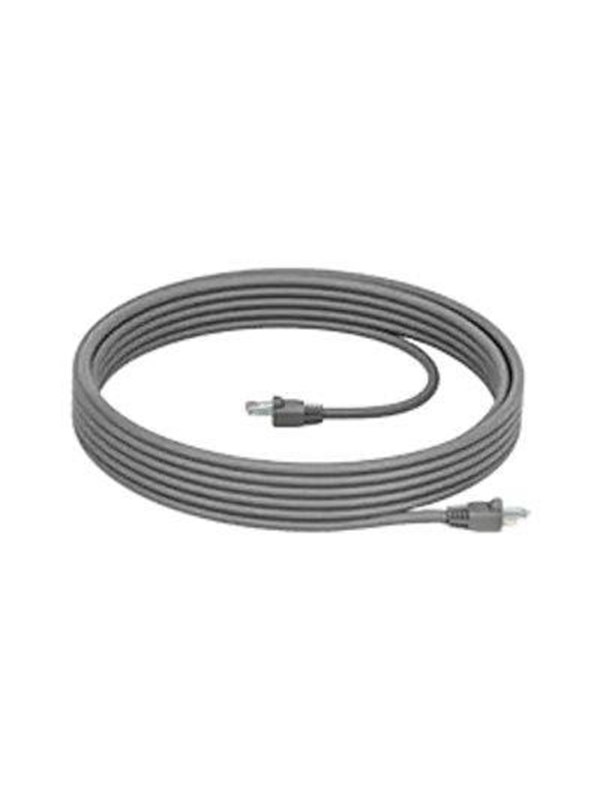 Logitech Cat5e Kit - patch cable - graphite - Grå - 7m