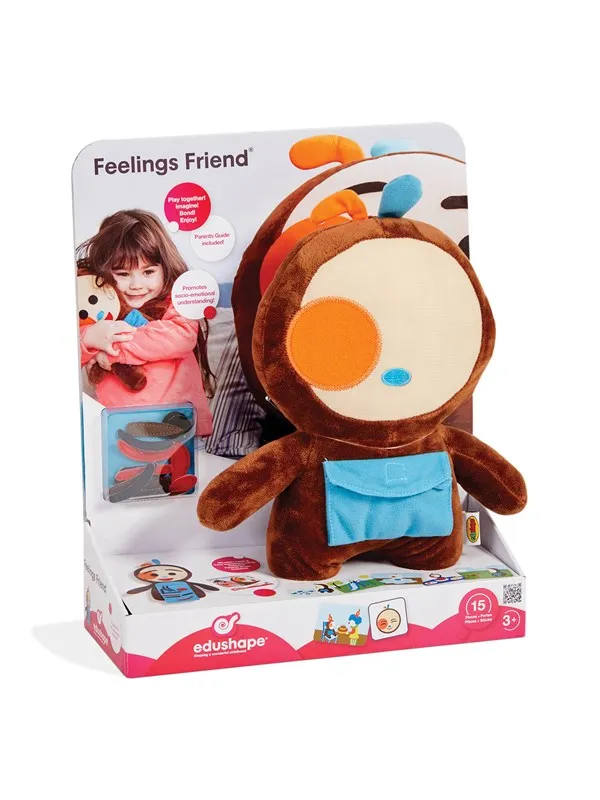 Edushape Bamse m/følelser  emoji  m/14 dele