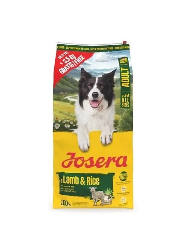 JOSERA Adult Mono Lamb & Rice - dry dog food - 12.5kg + 2.5kg