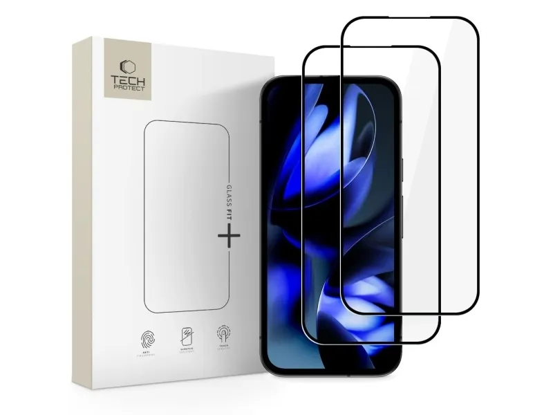 Tech-Protect  Glass Fit+ 2-Pack Tempered Glass for Google Pixel 9A / 10A - Black