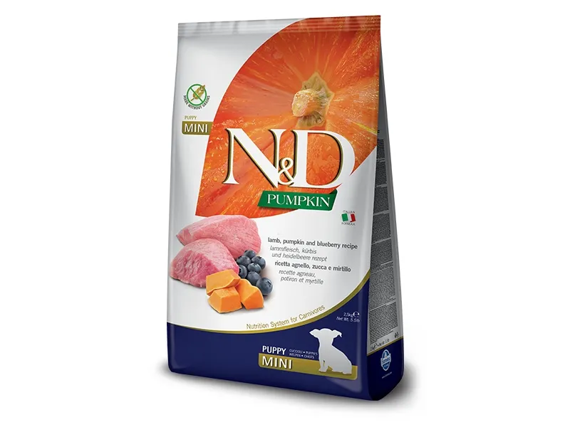 Farmina N&D GF PUMPKIN DOG LAMB&BLUEBERRY ADULT MINI 7kg