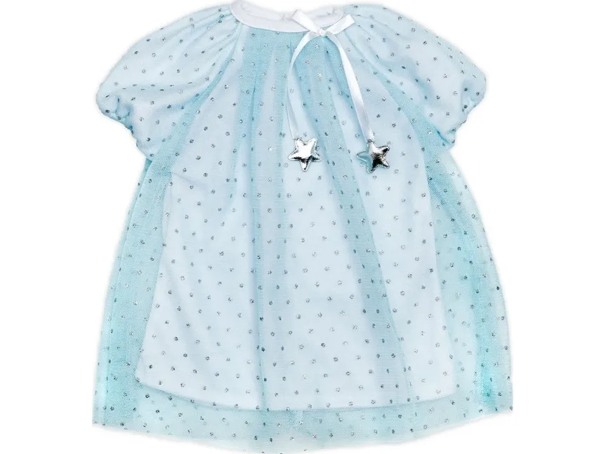 Skrållan Blue Party Dress for 45 cm Doll