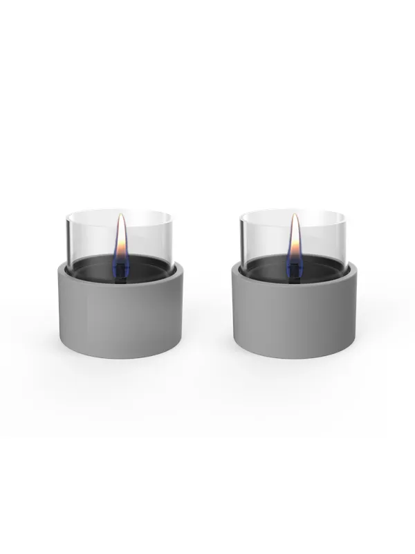 Tenderflame Breeze 10 2-Pack Grey Ceramic