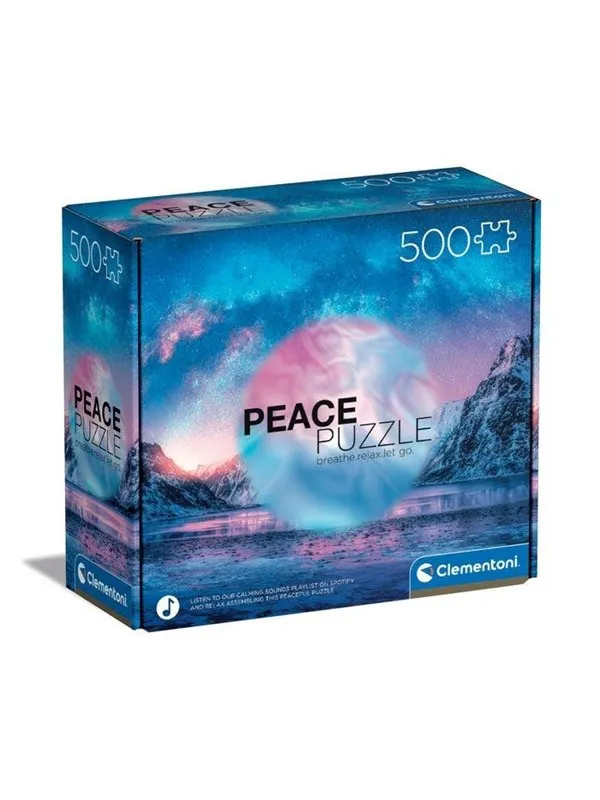 Clementoni Puzzle Peace Collection Light Blue 500 pieces Gulv
