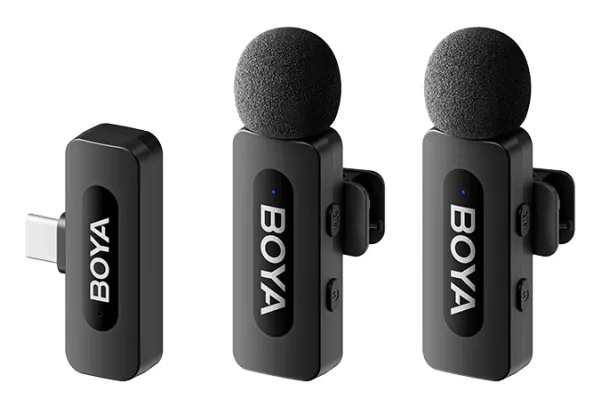 BOYA BY-V20 V2.0 Wireless Microphones 2.4GHz - Black